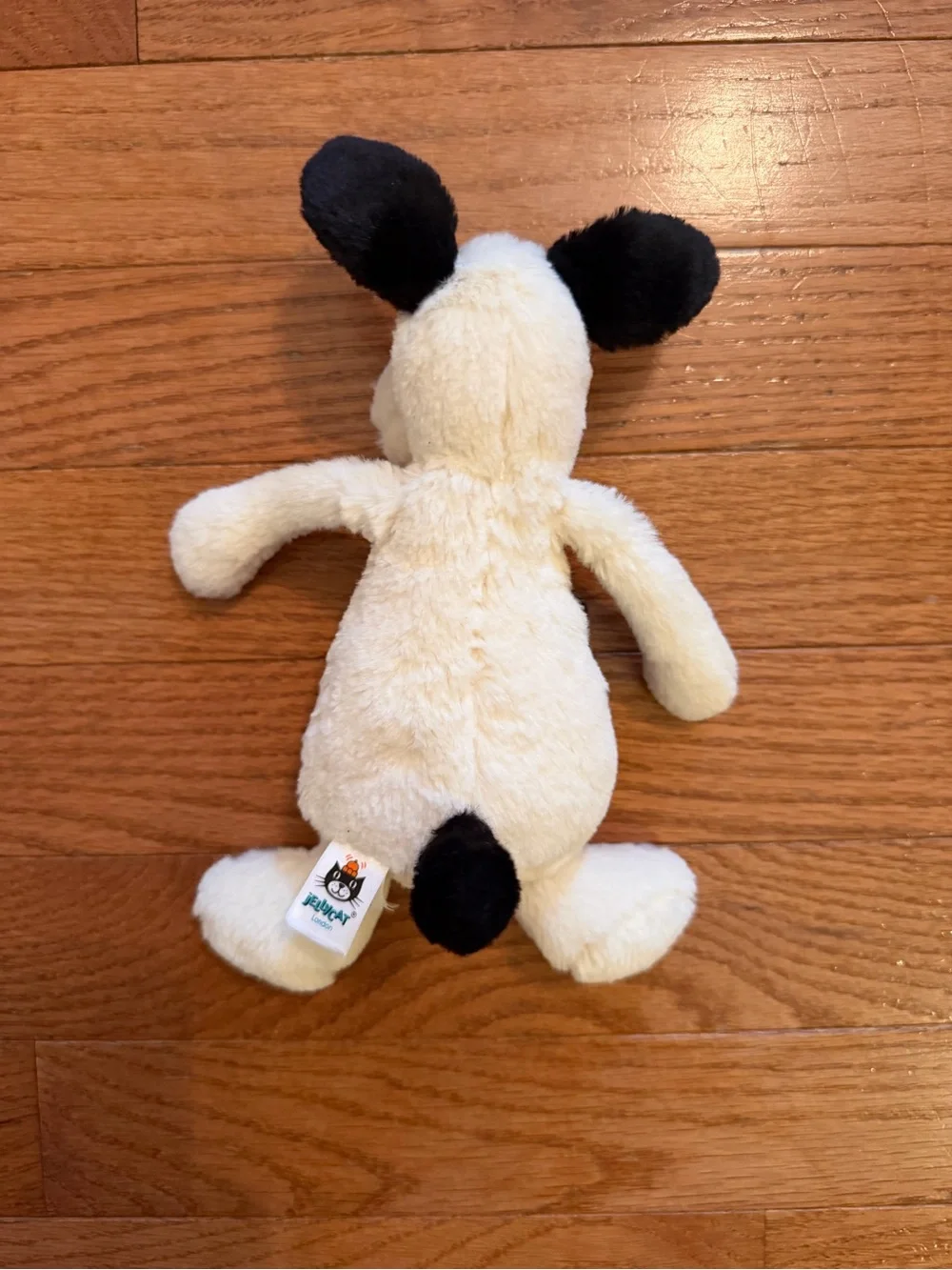 Jellycat Bashful Black and Cream Puppy 7.5”